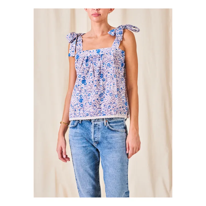Joss Camisole Top | Navy blue- Product image n°1
