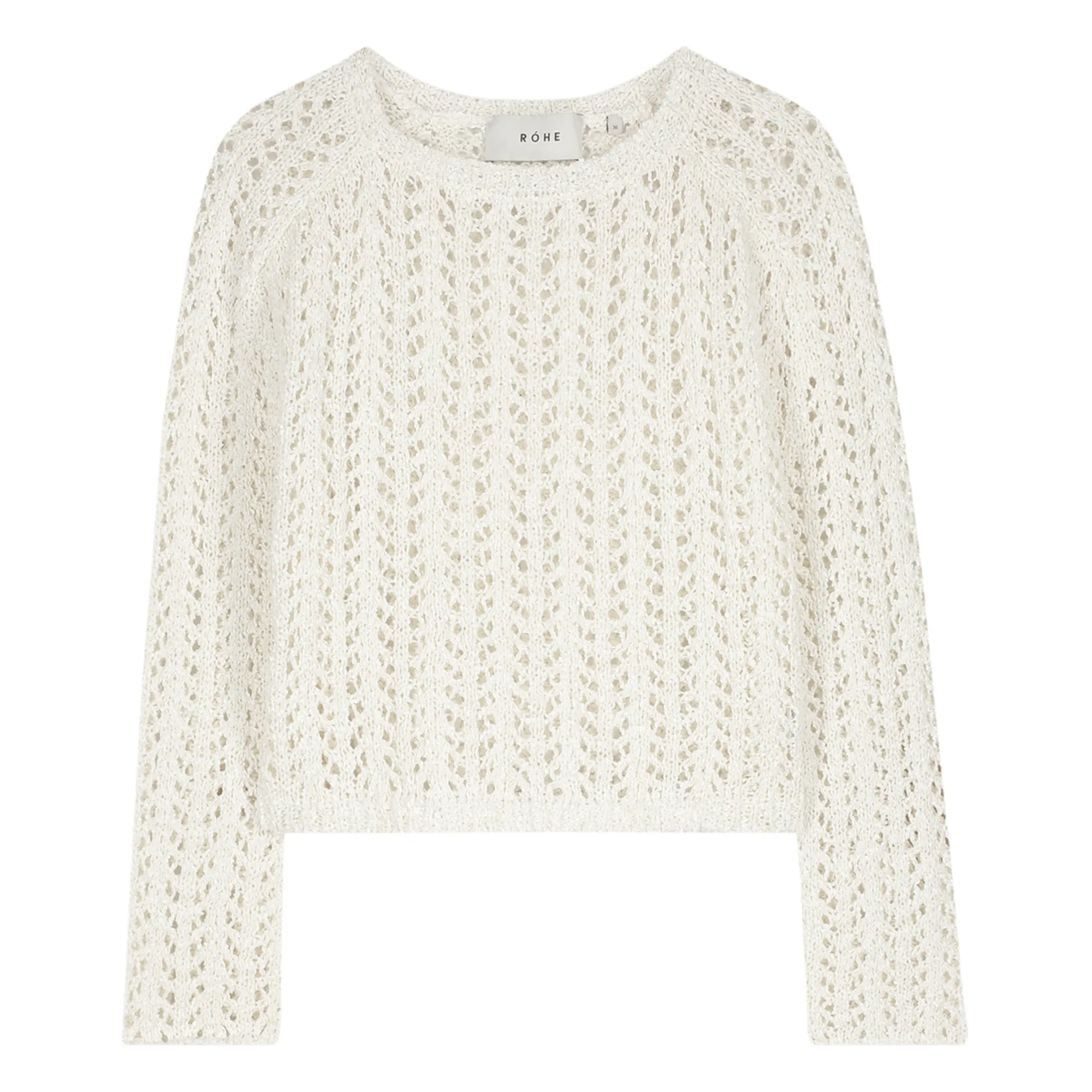 Róhe Women's Off White Resort Openwork Sweater