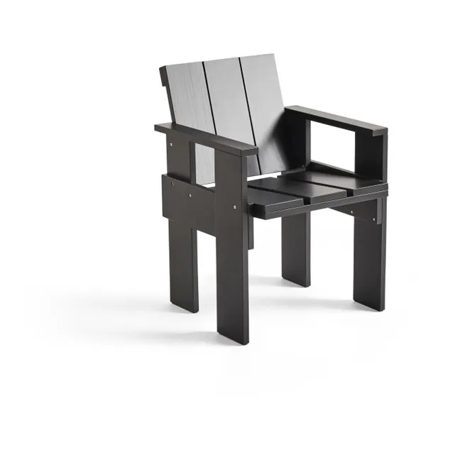 Outdoor-Stuhl Crate aus Holz  | Schwarz