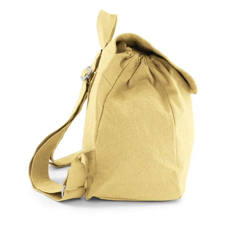 Georges Recycled Cotton Backpack | Pale yellow- Product image n°2