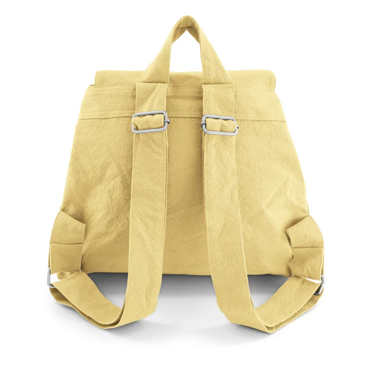 Georges Recycled Cotton Backpack | Pale yellow- Product image n°3