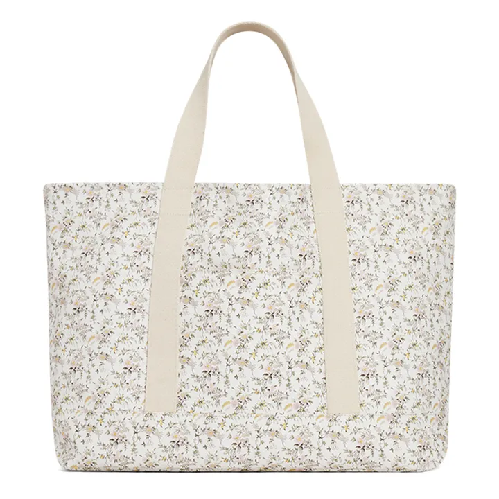 Bonpoint Exclusive Sweetie Liberty Print Changing Bag Ecru