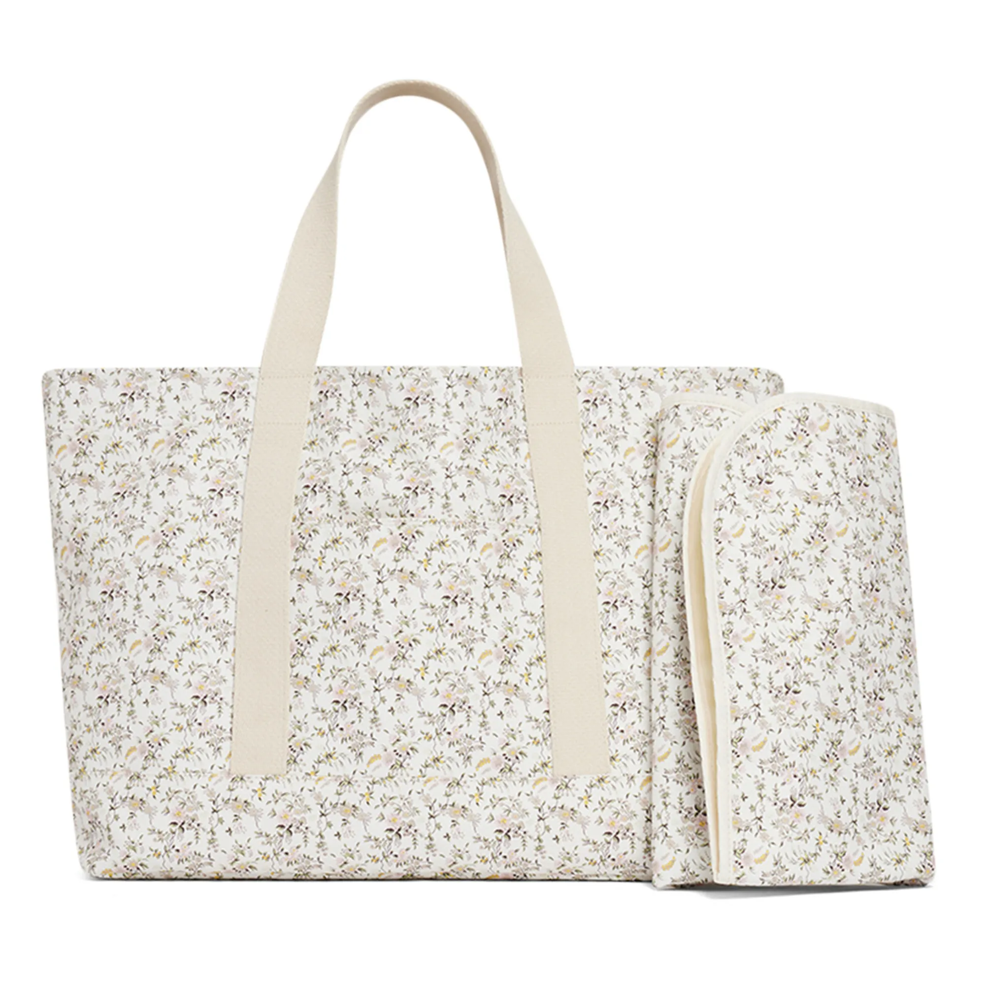 Bonpoint - Exclusive Sweetie Liberty Print Changing Bag - Ecru
