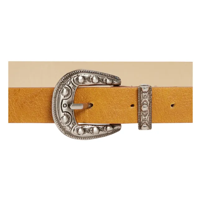 Cowboy Leather Belt | Camel