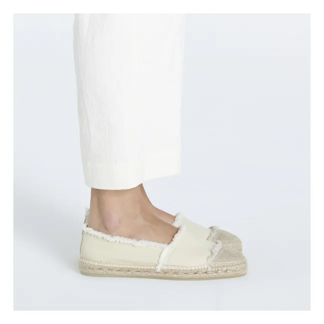 Espadrilles Plates Kampala | Ivoire