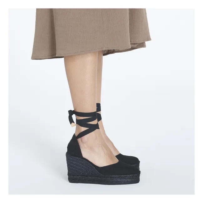 Espadrilles Carina C compensées 8 cm | Noir