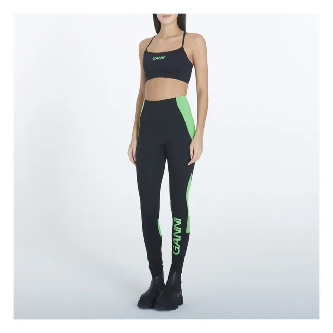 Ultra Active Legging mit hoher Taille Recyceltes Material | Schwarz