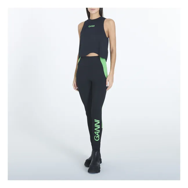 Active Mesh Recycled Material Top | Black