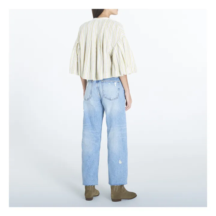 Blouse Kite Rayures | Jaune- Image produit n°2