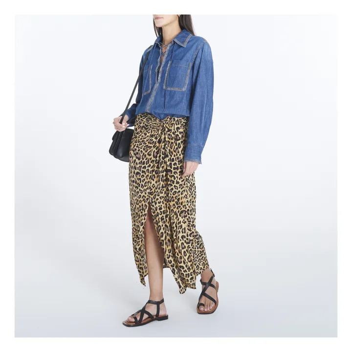 Handkerchief Skirt | Leopard- Product image n°1