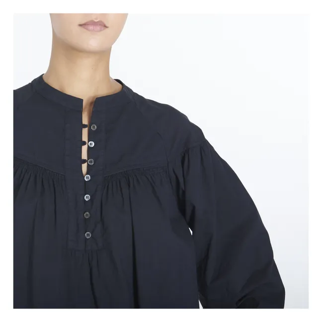 Blouse Delilah Popeline de Coton | Noir