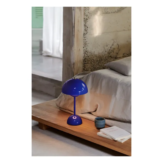 Lámpara de sobremesa Flowerpot VP9, Verner Panton | Azul