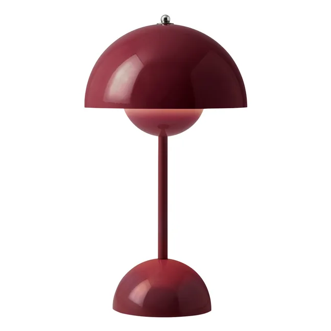 Lampe à poser portative Flowerpot VP9, Verner Panton | Prune
