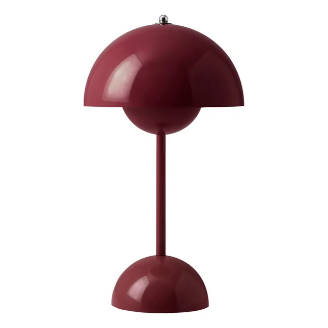 VP9 Flowerpot Portable Table Lamp, Vernon Panton | Plum