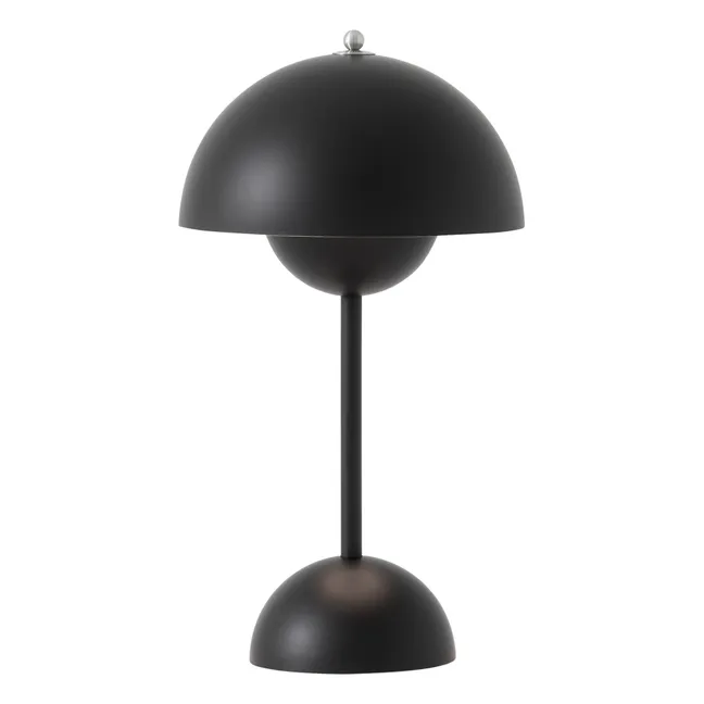 VP9 Flowerpot Portable Table Lamp, Vernon Panton | Matt black