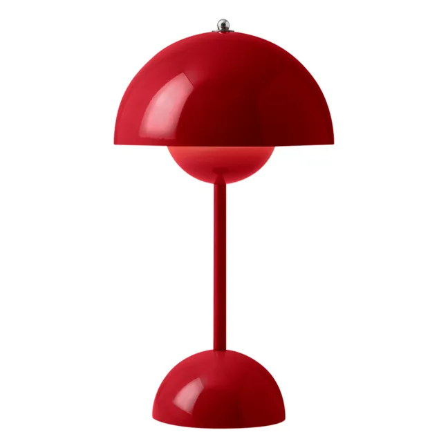 VP9 Flowerpot Portable Table Lamp, Vernon Panton | Vermillion