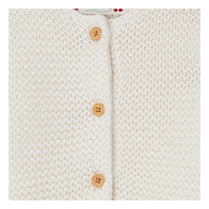 Cardigan in lana e cotone Coco | Ecru- Immagine del prodotto n°1