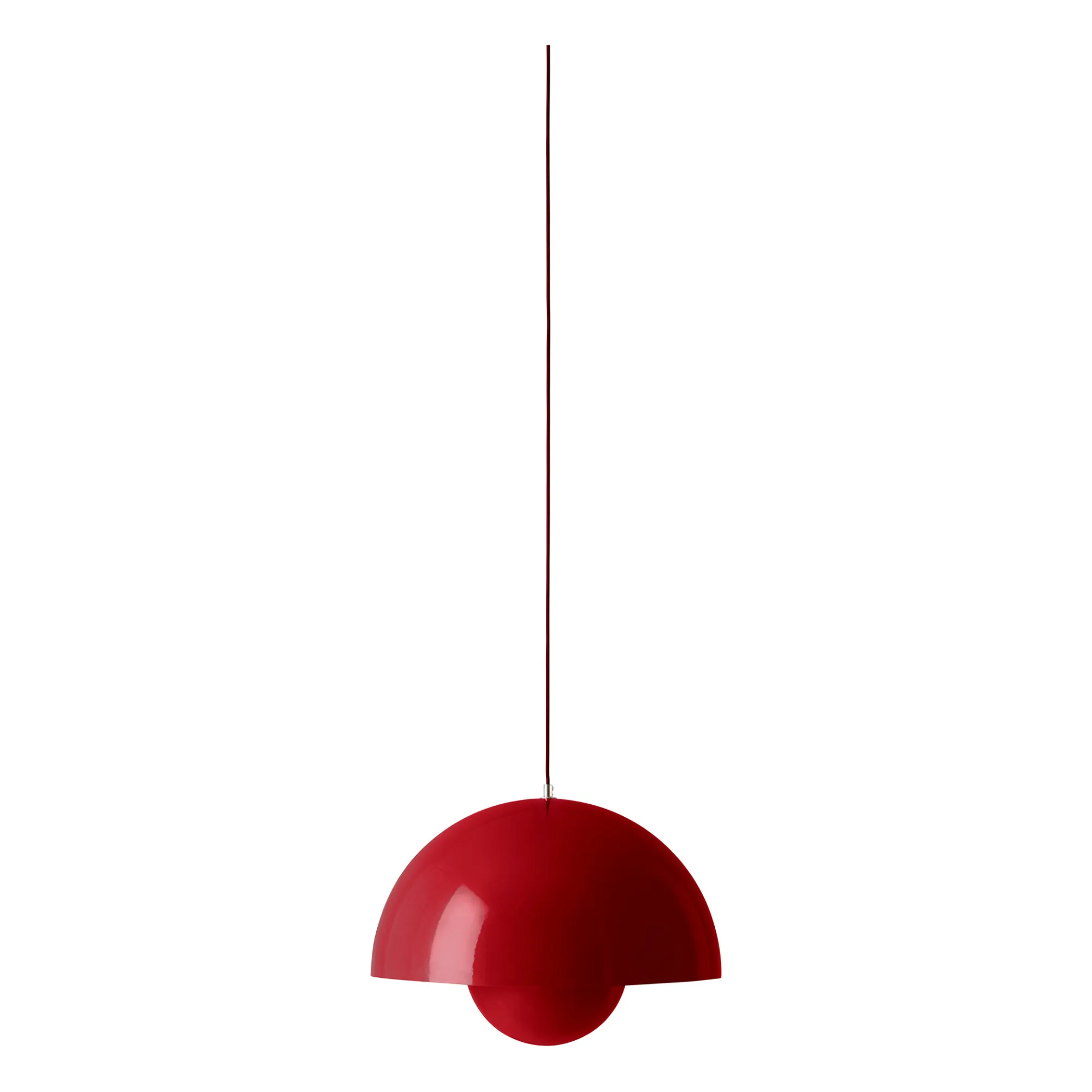 VP2 Flowerpot Pendant Light, Verner Panton, 1968 | Vermillion- Product image n°2