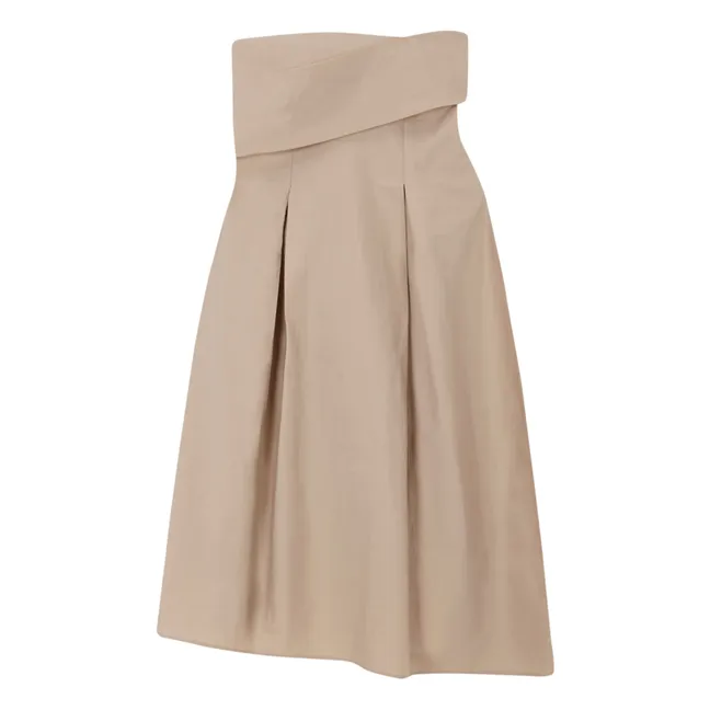 Strapless Dress | Beige