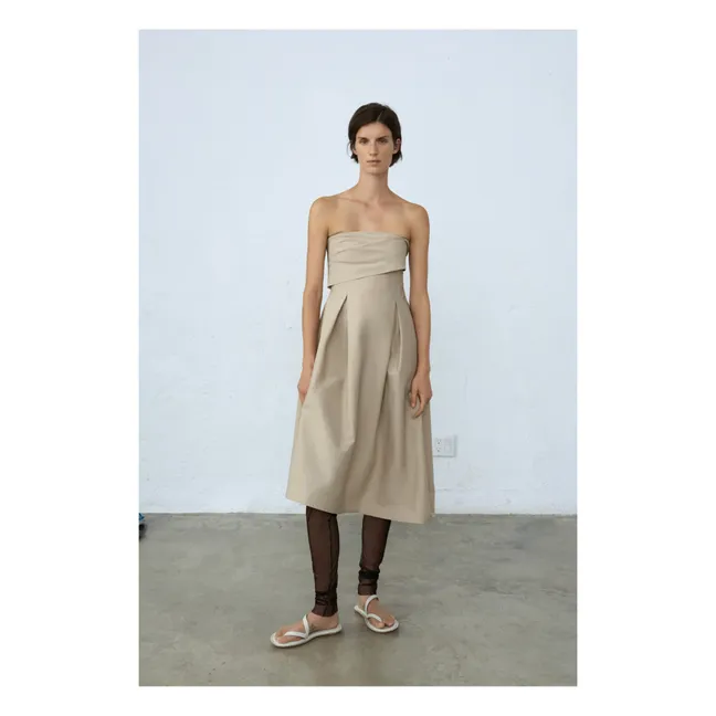 Robe Bustier | Beige