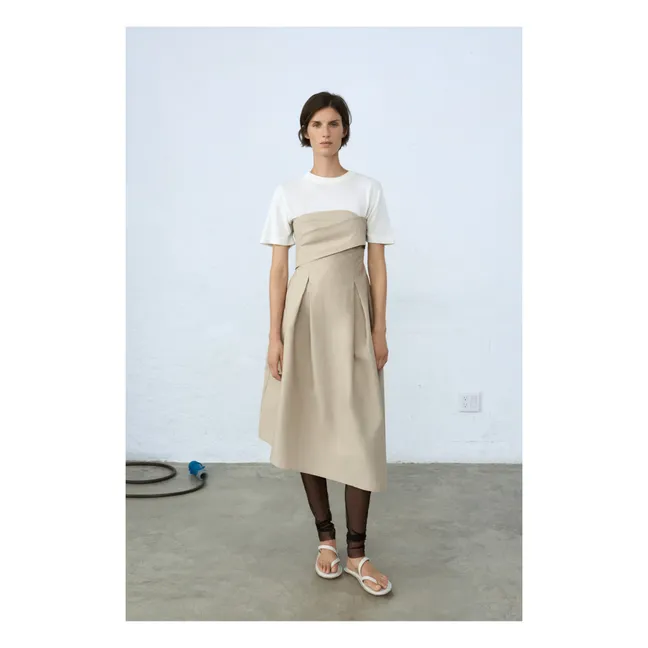 Strapless Dress | Beige