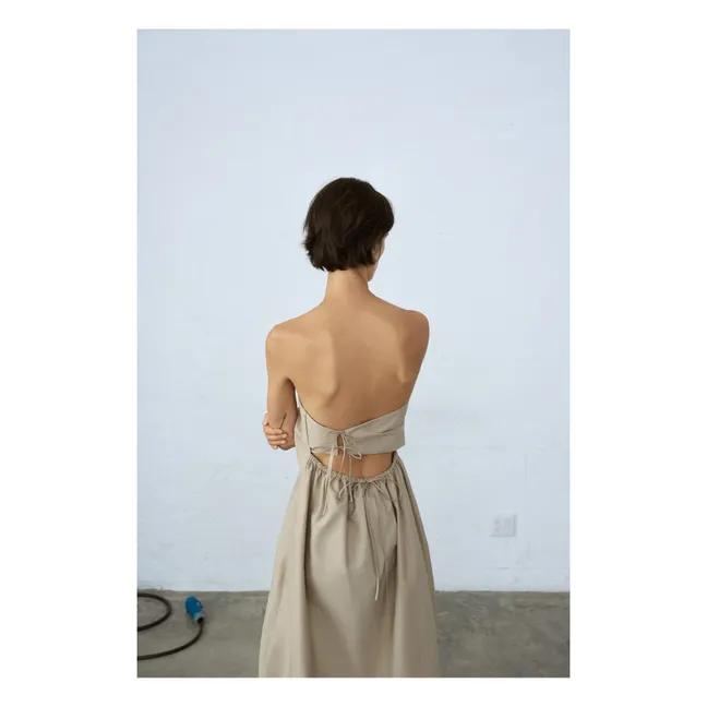 Robe Bustier | Beige