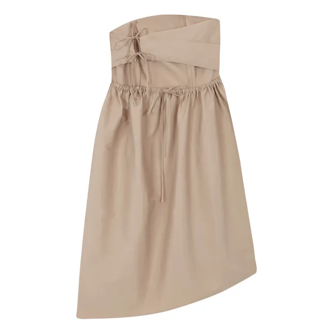 Strapless Dress | Beige