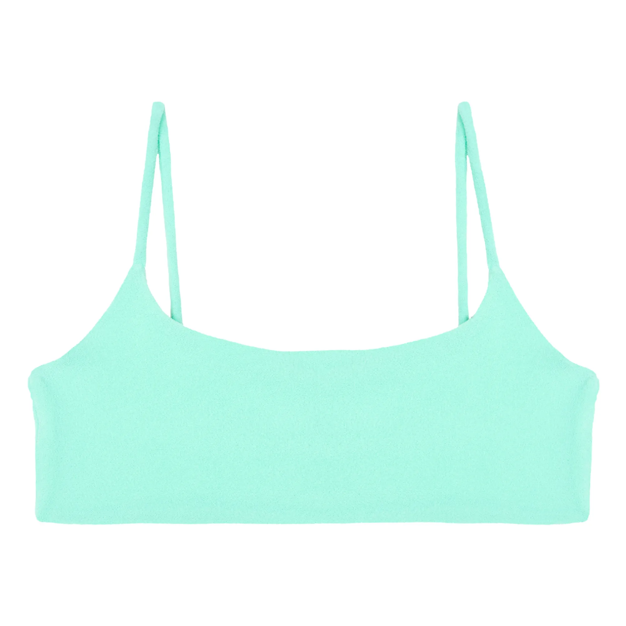Jade Swim Turquoise Muse Scoop Bikini Top
