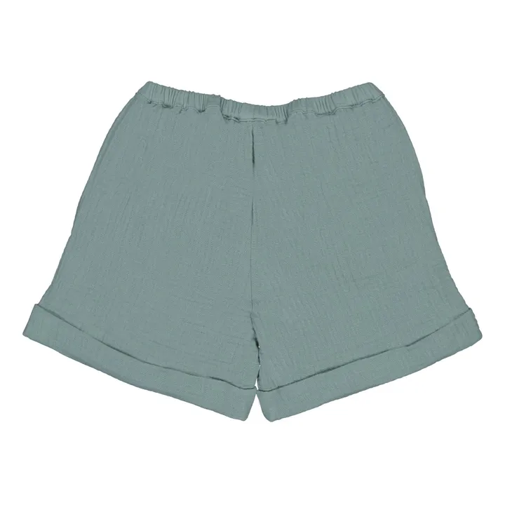 Shorts in cotone organico Alain | Blu- Immagine del prodotto n°3