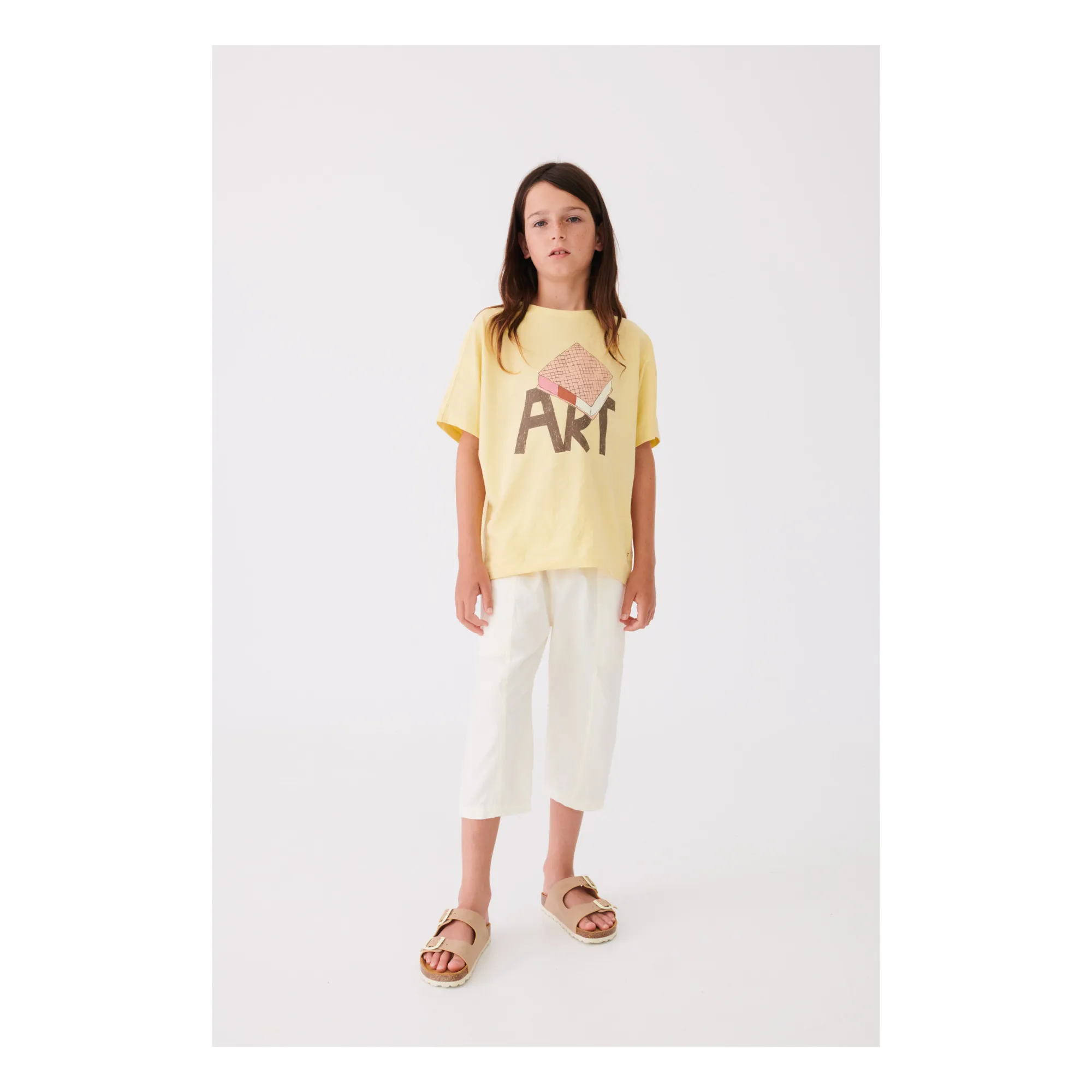 Tabit Organic Cotton T-Shirt  | Yellow- Product image n°1