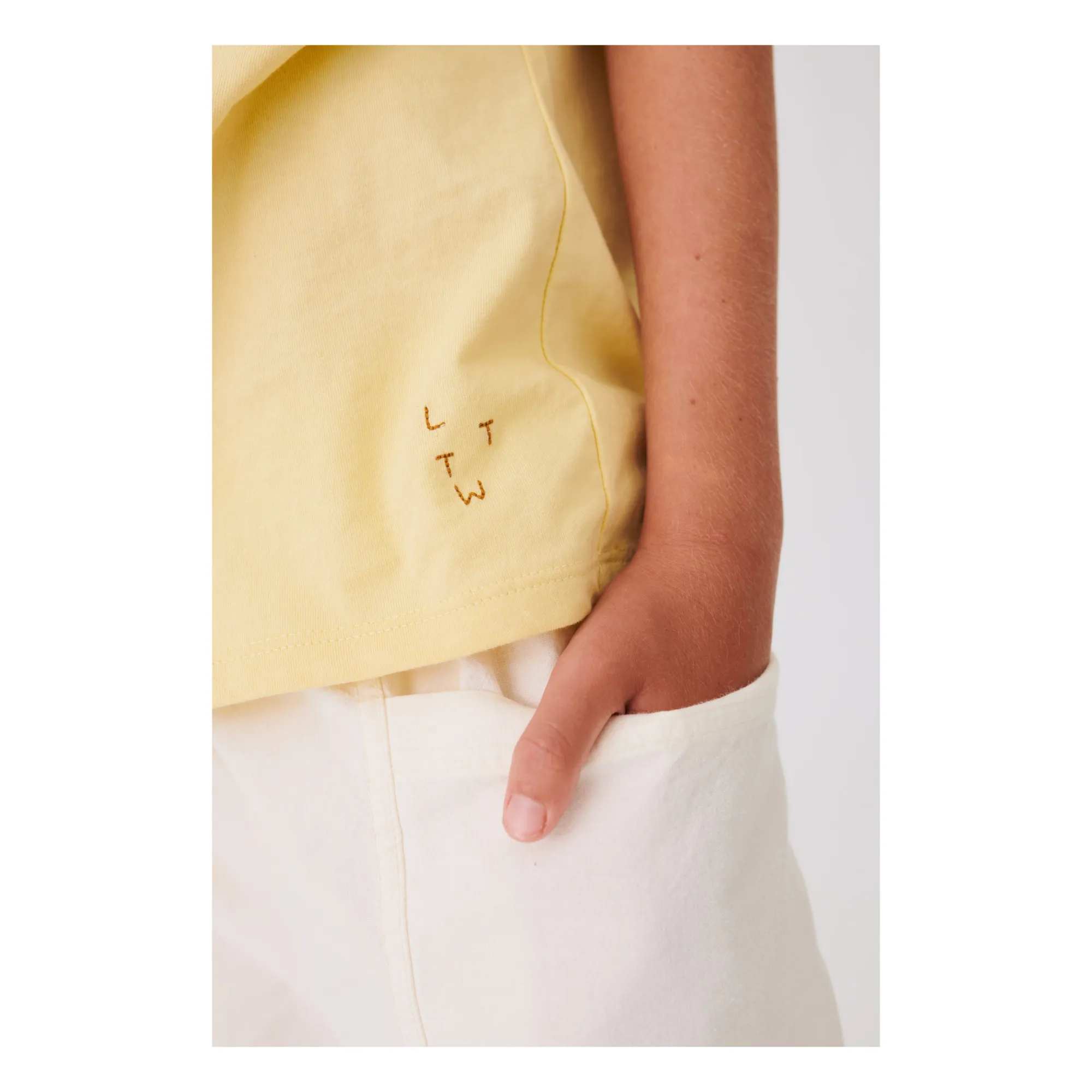 Tabit Organic Cotton T-Shirt  | Yellow- Product image n°4