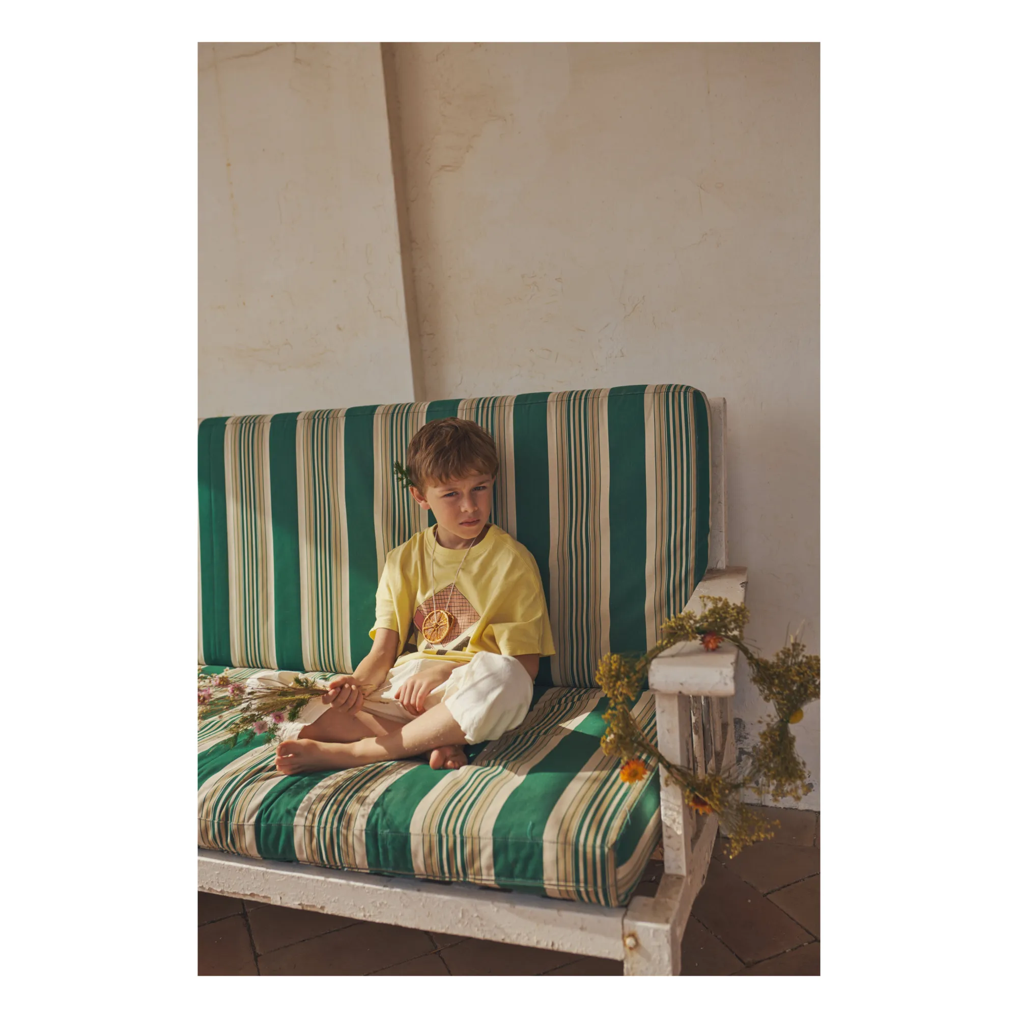 Tabit Organic Cotton T-Shirt  | Yellow- Product image n°5