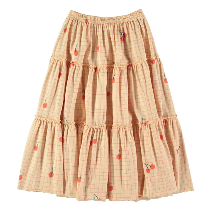 Kat Organic Jersey Skirt  | Pale pink- Product image n°1