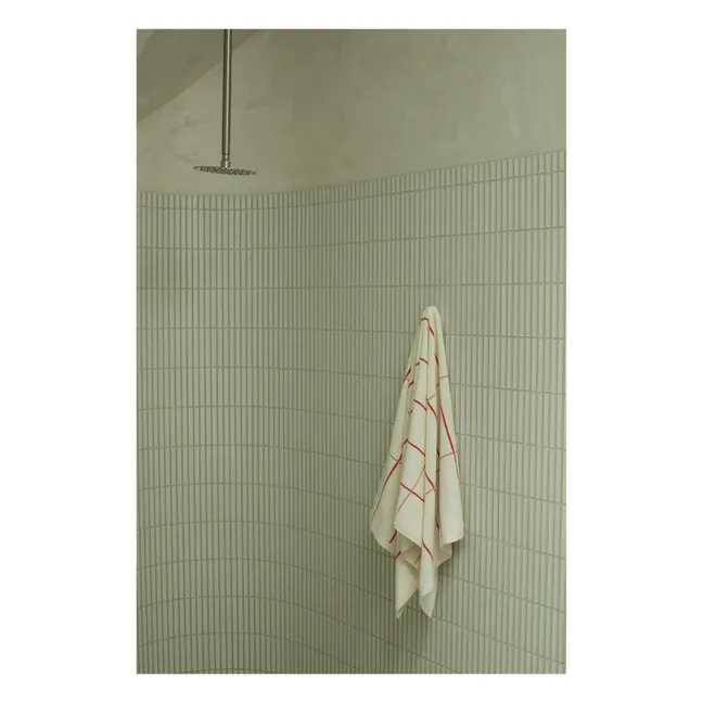 Toalla de baño Bethell | Blanc/Écru