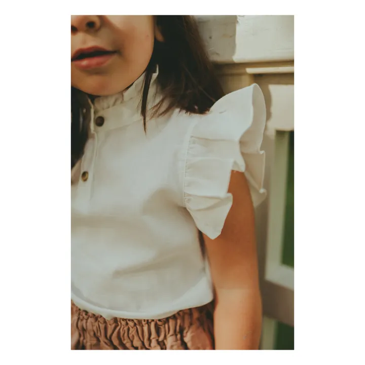 Blusa de volantes Teffi | Blanco- Imagen del producto n°1