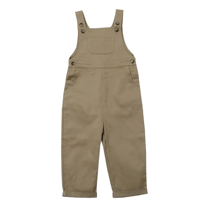 Cooper dungarees | Taupe brown- Product image n°0