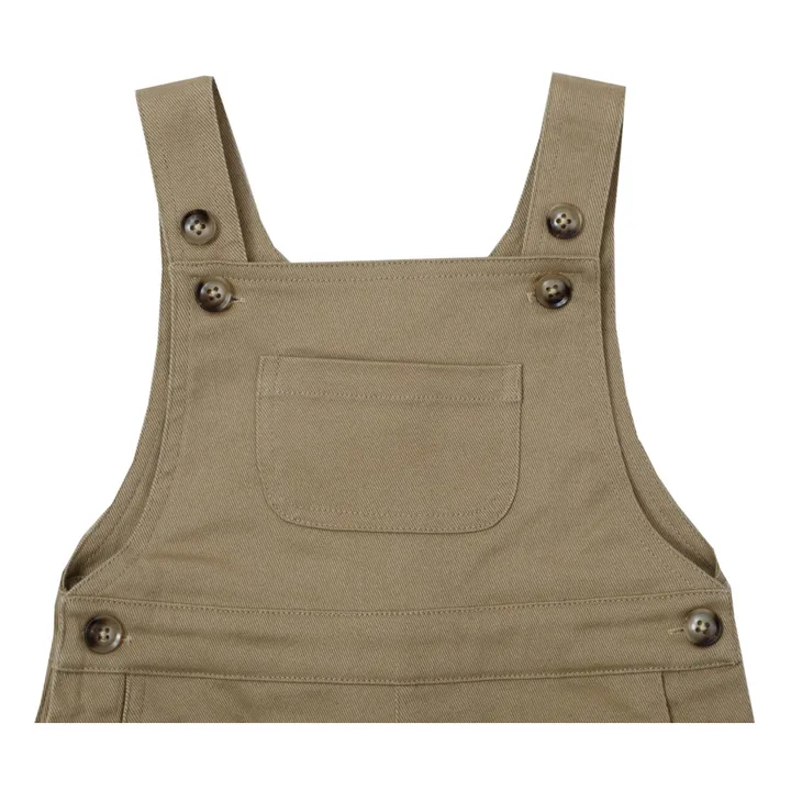 Cooper dungarees | Taupe brown- Product image n°1