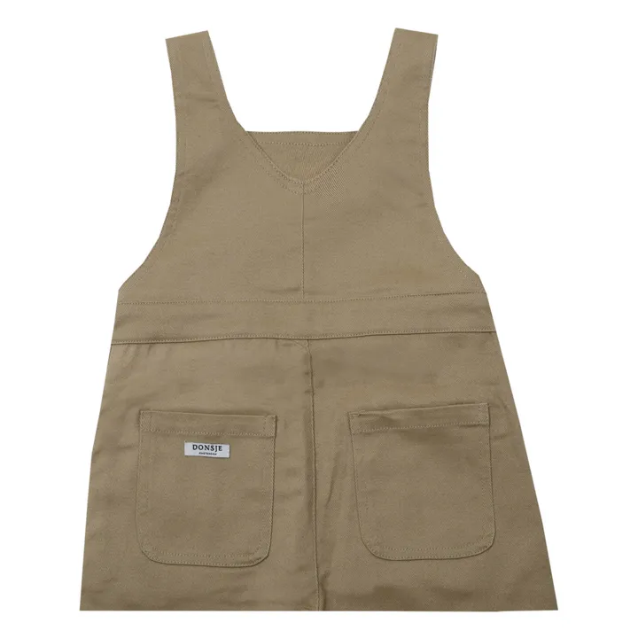 Cooper dungarees | Taupe brown- Product image n°5