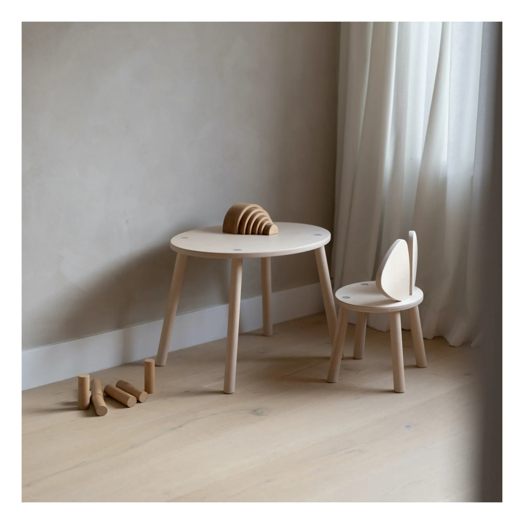 Nofred - Table et chaise Souris en bouleau (Nofred) - Image 2