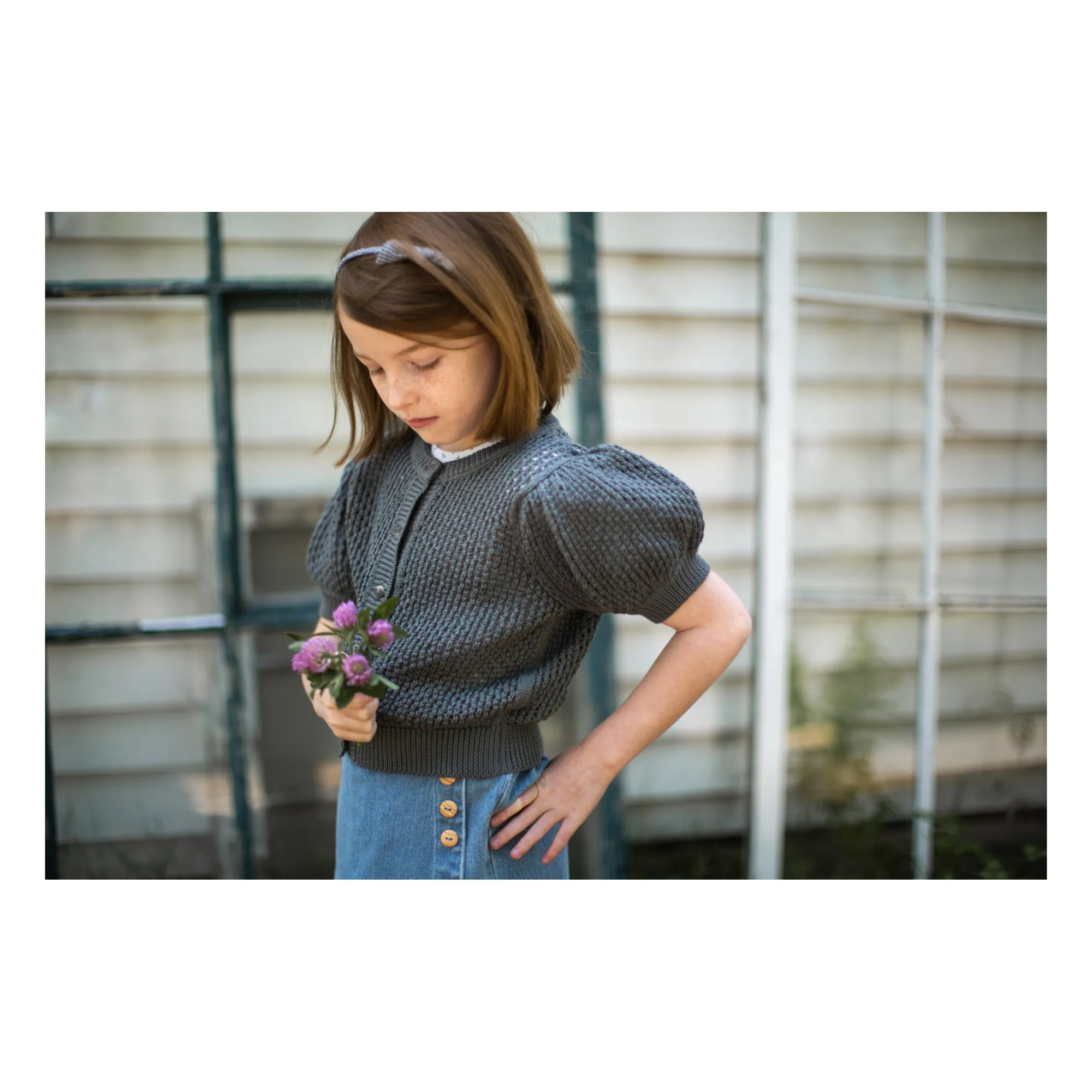 Soor Ploom - Mimi Organic Pima Cotton Cardigan - Khaki | Smallable