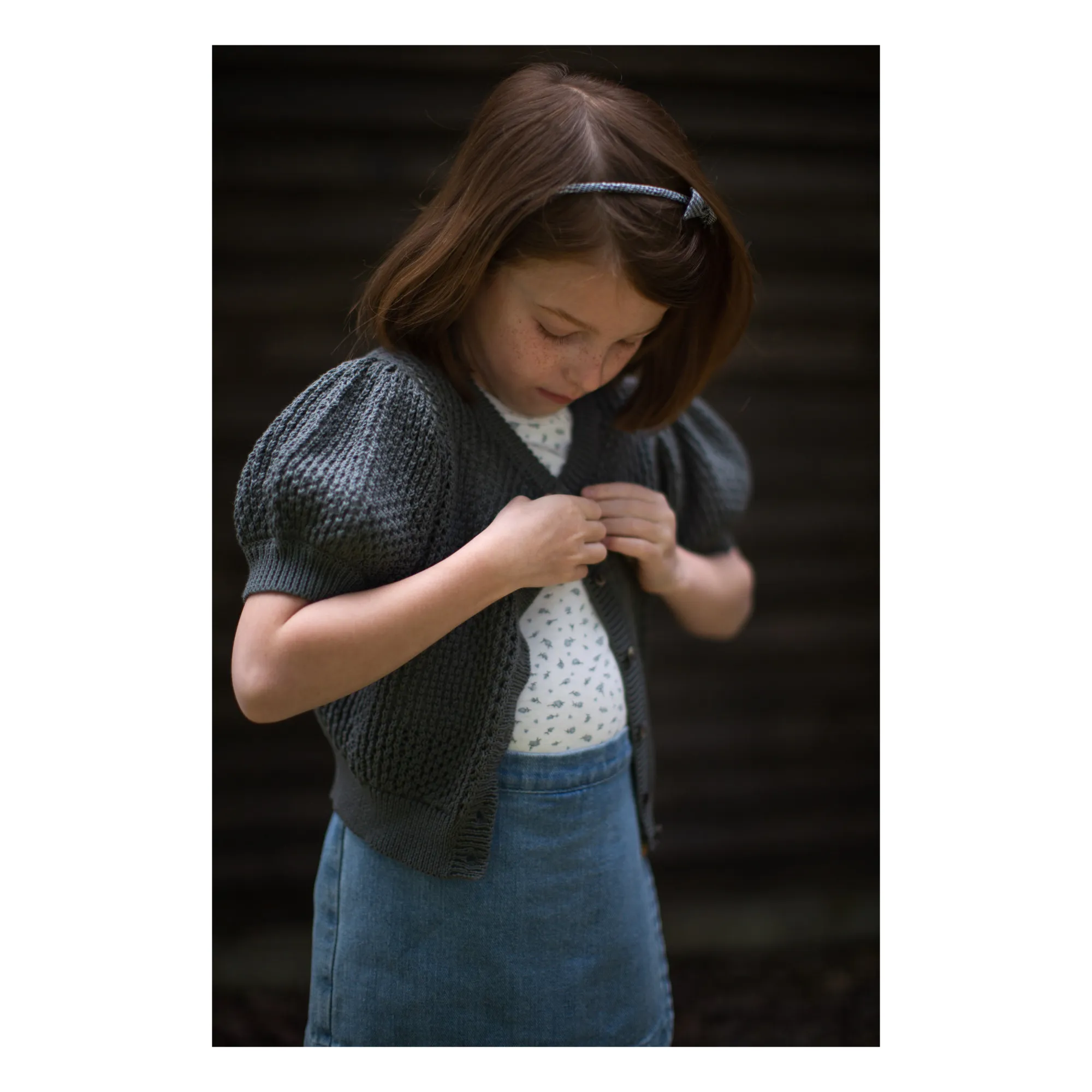 Soor Ploom - Mimi Organic Pima Cotton Cardigan - Khaki | Smallable