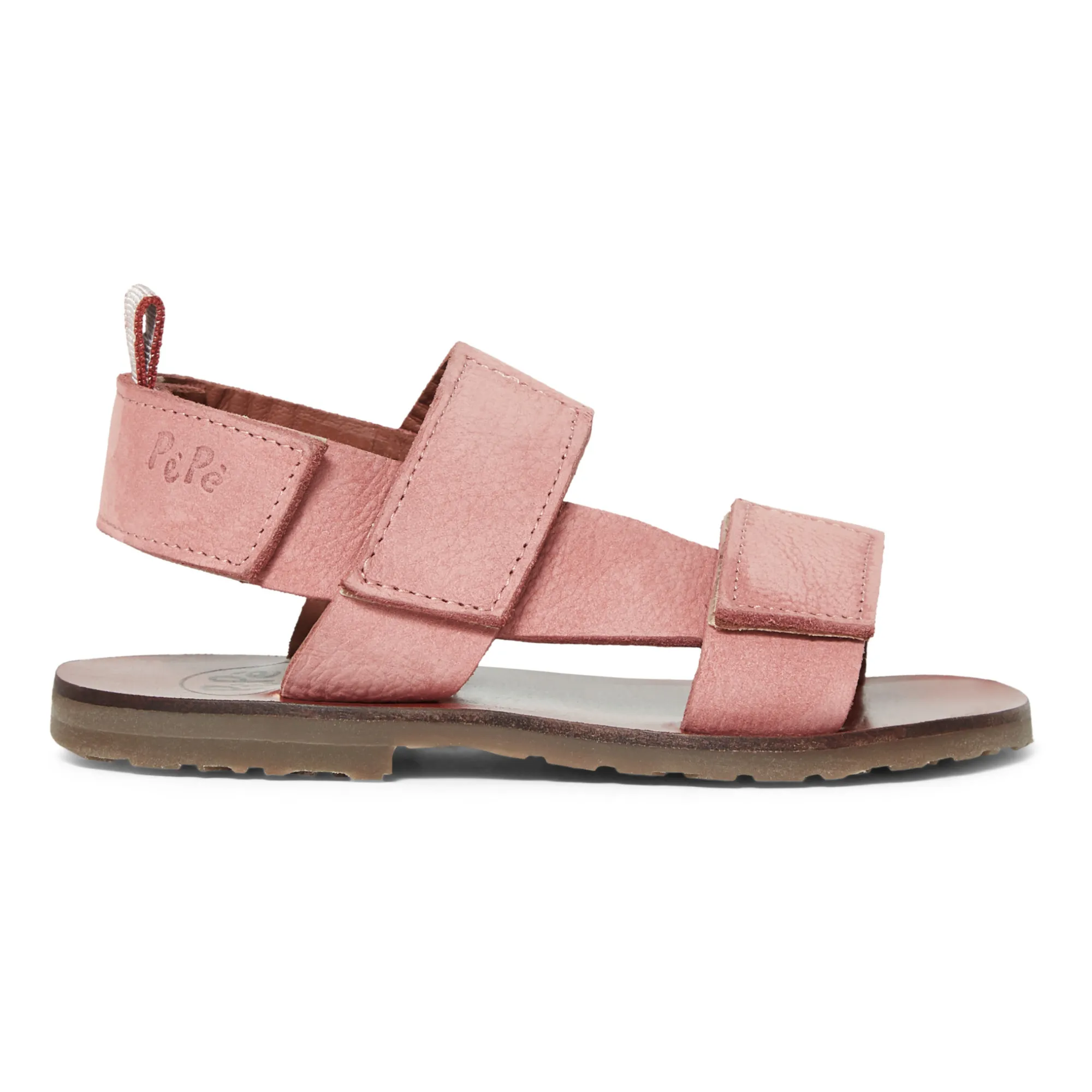 Pèpè Pale Pink Velcro Sandals