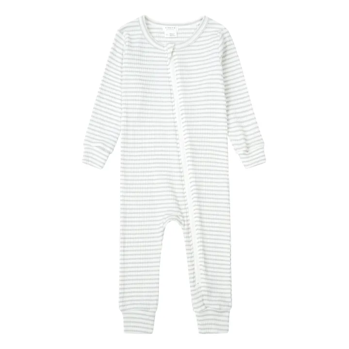 Rib Striped Pyjamas | Grey- Product image n°0
