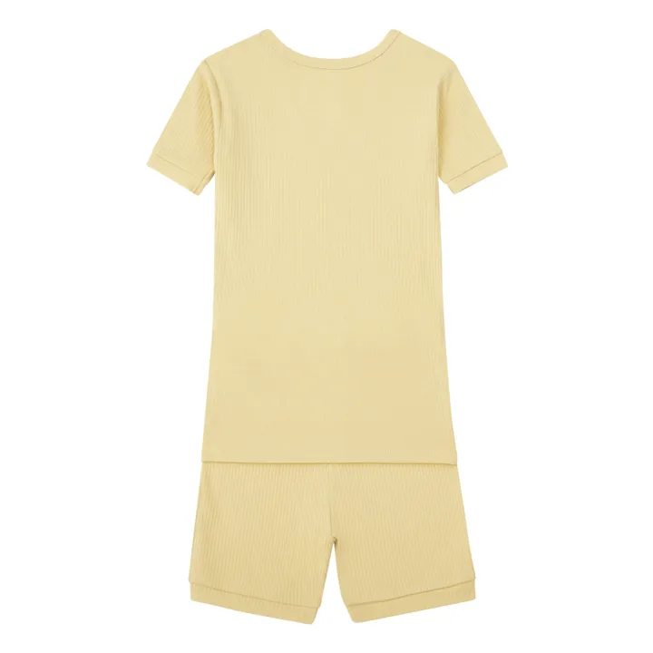 Ribbed Pyjama Shorts | Honey- Product image n°2