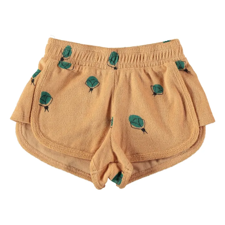 Sham Pantalones cortos de rizo orgánico | Albaricoque- Imagen del producto n°0