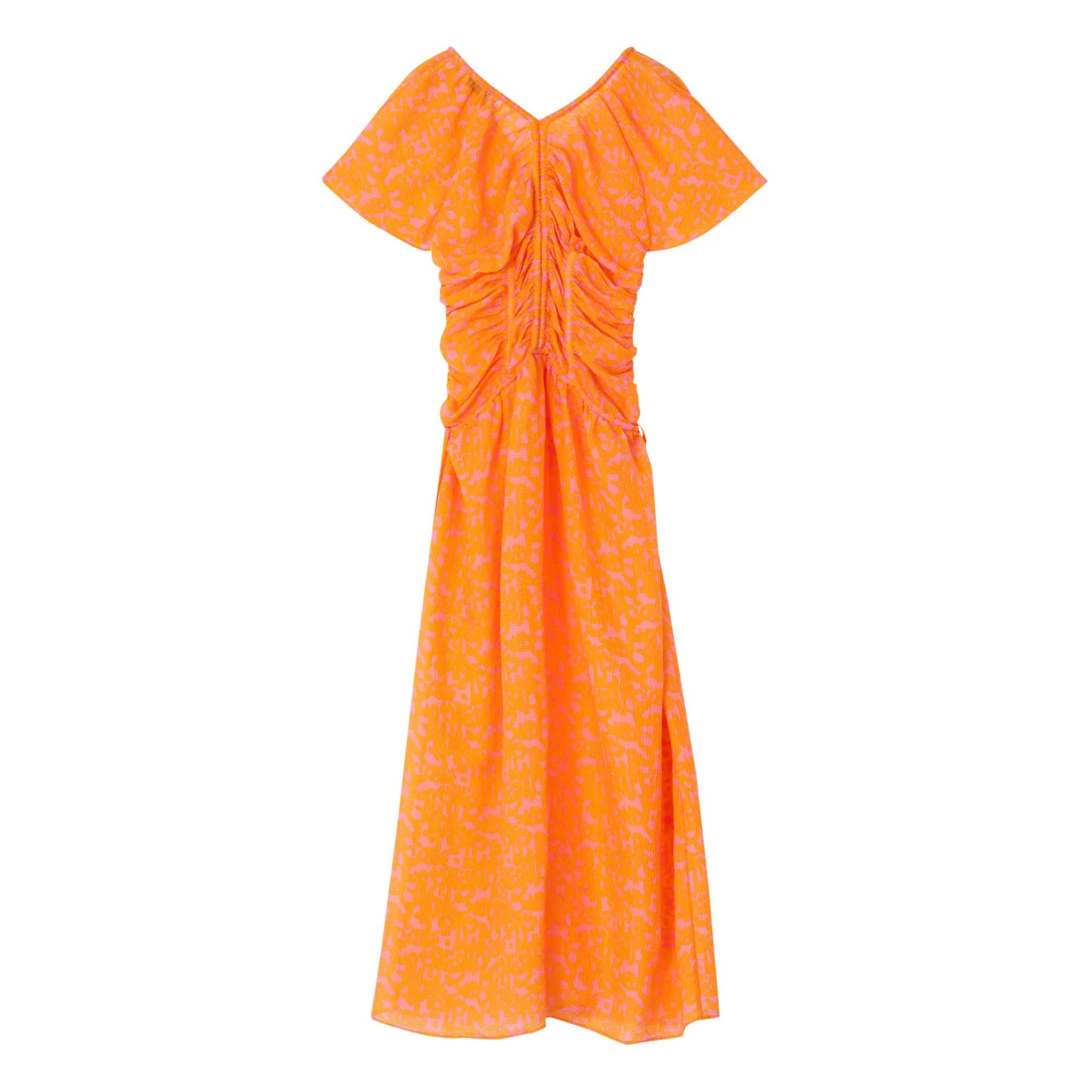 Rodebjer Orange Mercurius Silk Dress