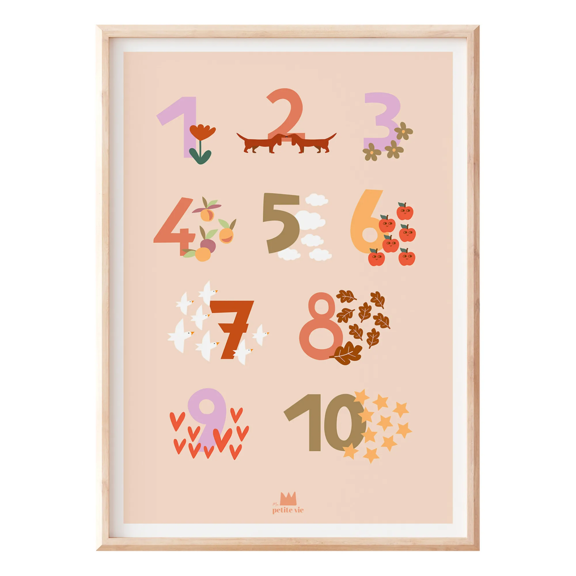 Ma petite vie - Affiche pédagogique Chiffres (Ma petite vie) - Image 1