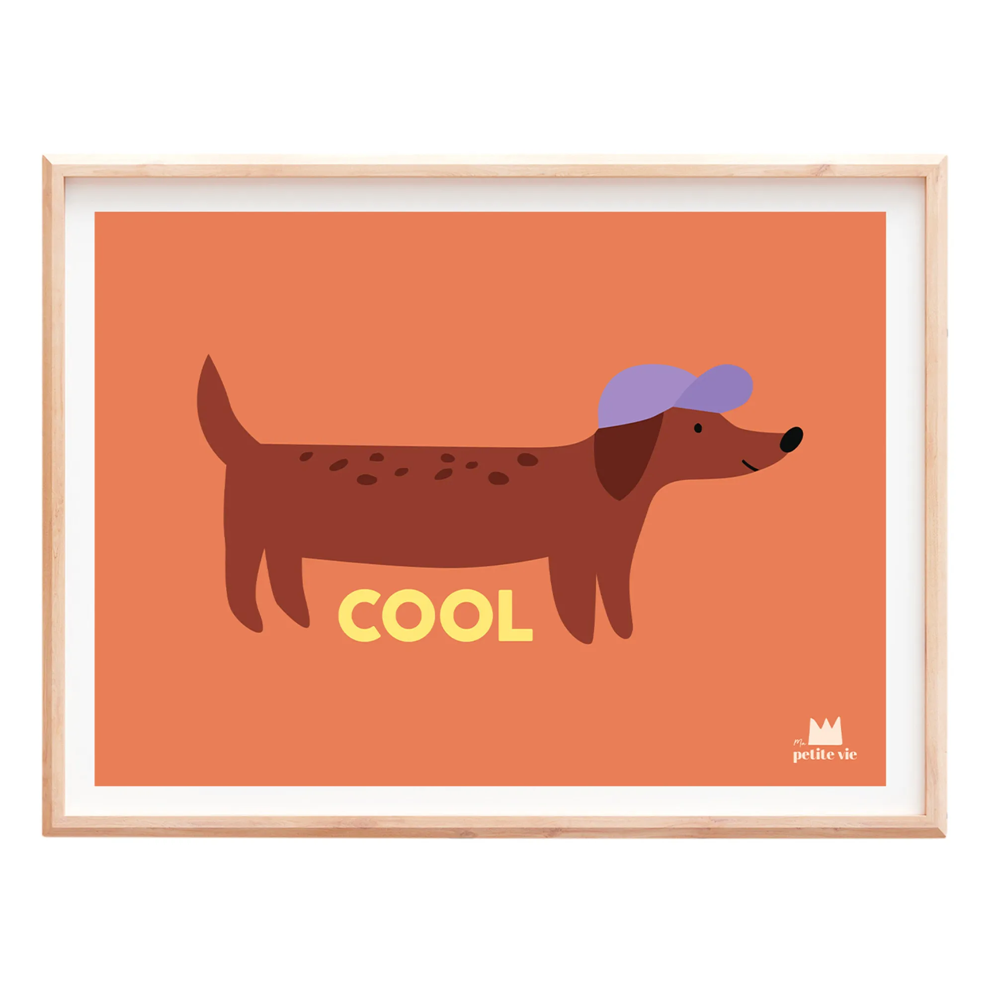 Ma Petite Vie Multicoloured Cool Dog Poster