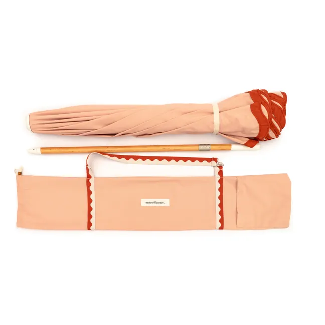 Parasol festonné Amalfi | Rose