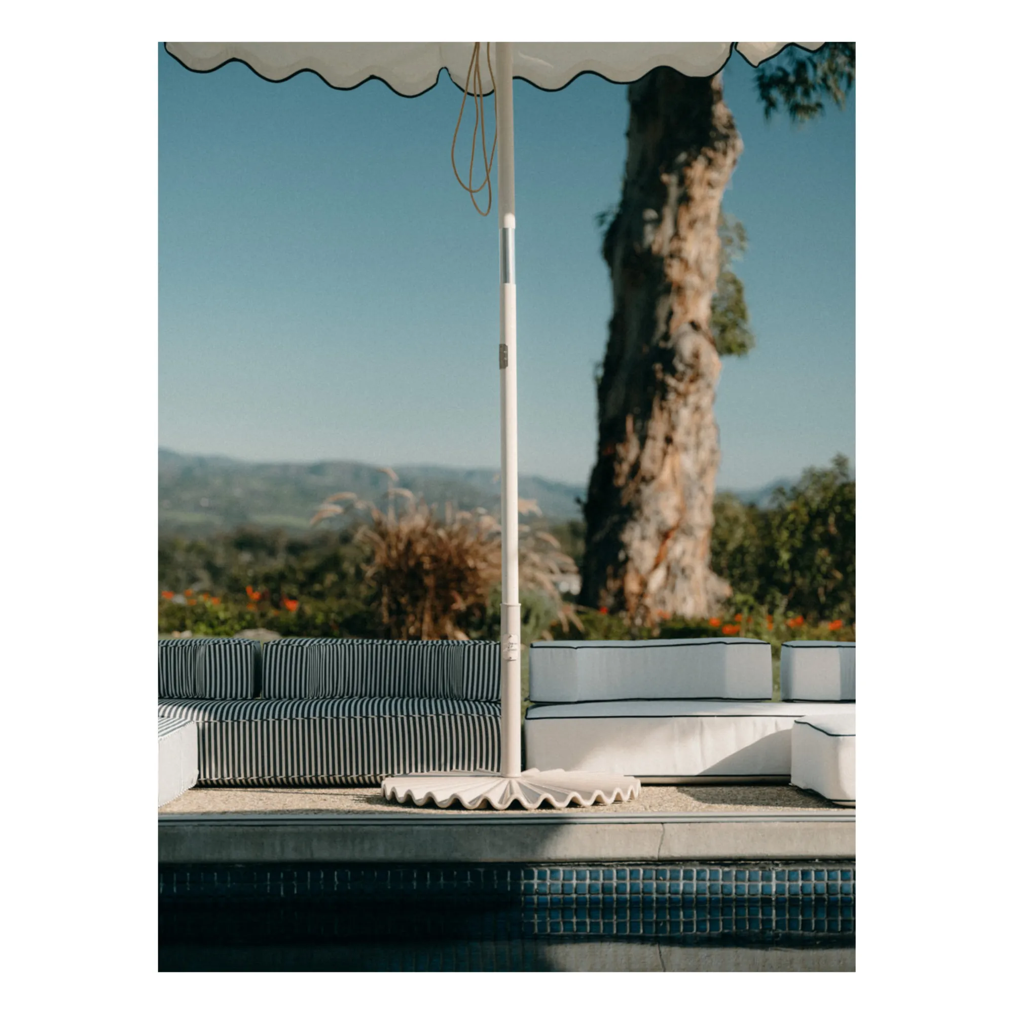 Pied de parasol moulé | Blanc- Image produit n°1